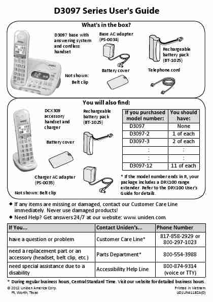 Uniden Cordless Telephone D3097-page_pdf